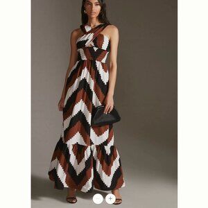 NWT Plenty by Tracy Reese Printed Halter Maxi Dress Size 1X